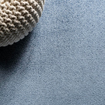 Haze Solid Low-pile Area Rug Classic Blue
